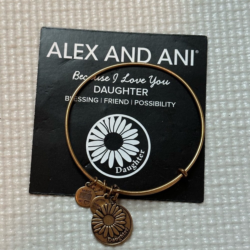 BRAND: Alex and Ani Daughter Charm Bracelet